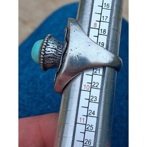 Super chunky turquoise ring.   Southwestern boho style